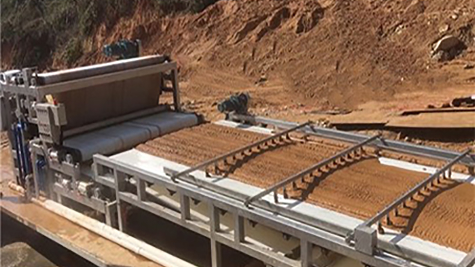 洗砂污泥脱水设备-四川现场